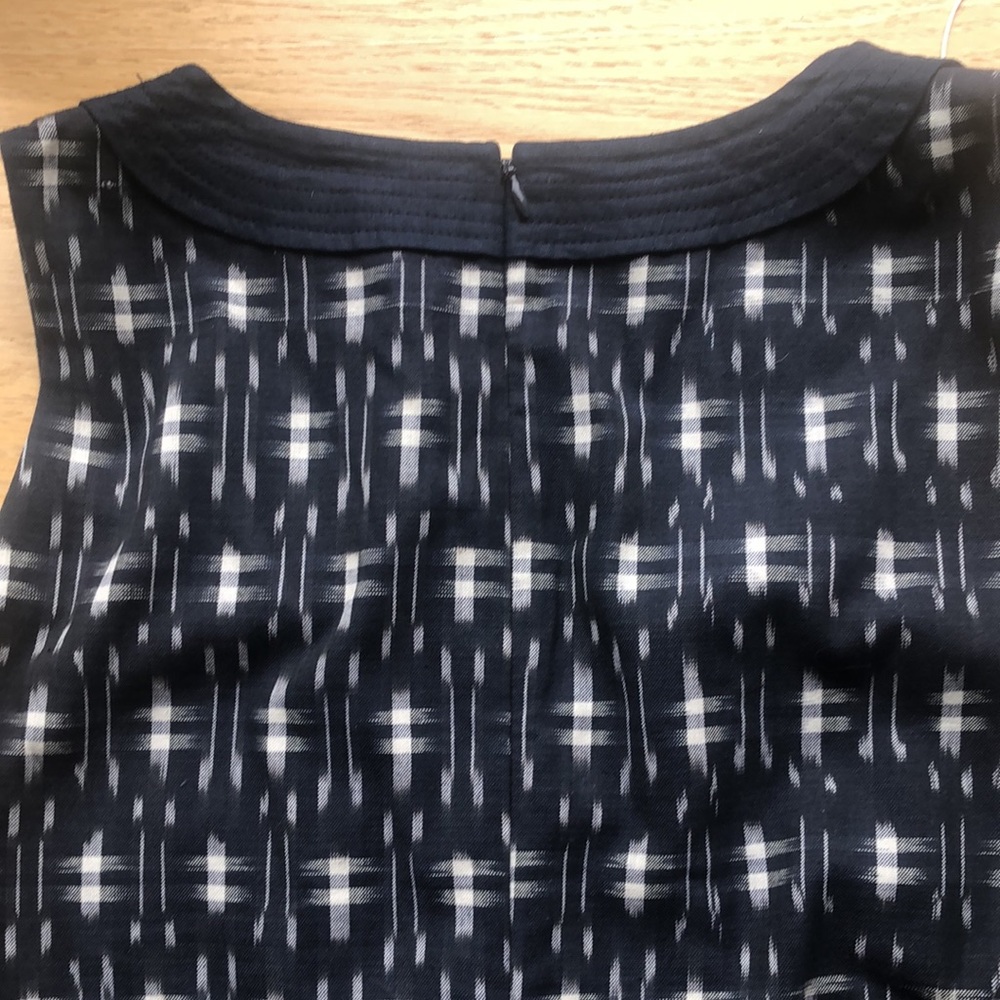 J. Crew Navy and White Patterned Dress - Picture 7 of 7